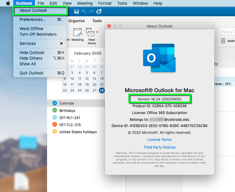 meetings are invisible in outlook for mac
